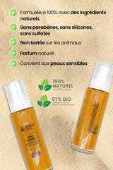 Huile scintillante et hydratante naturelle bio pour le corps naturel